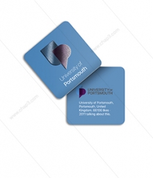 کارت ویزیت لمینیت مات یووی شنی5.5*5.5 دورگرد